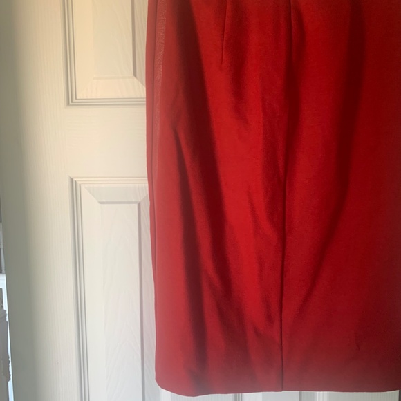 MaxMara, Red wool pencil line skirt - Picture 5 of 5